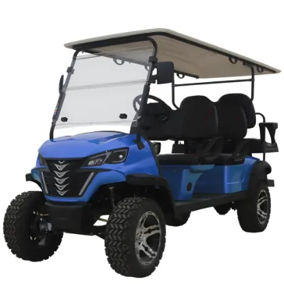 Picture of Electric golf cart with lithium battery 4+2 seat electric sightseeing car