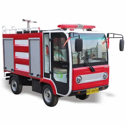 Picture of New Two Seats Electric Fire Truck with Water Cannon for Fire Fighting