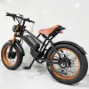 Picture of 4000W 52V 20ah Fast Electric Dirt Bike Suspension Dual Motor E-Bicycle Motorcycle