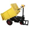 Picture of Hand push three door transport vehicle Concrete Vehicle Wheelbarrow Electric Dump Tricycle