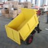 Picture of Hand push three door transport vehicle Concrete Vehicle Wheelbarrow Electric Dump Tricycle
