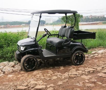 Picture of CE off road 4x4 farm utility buggy  2 seats mini electric truck transport vehicles with rear cargo box