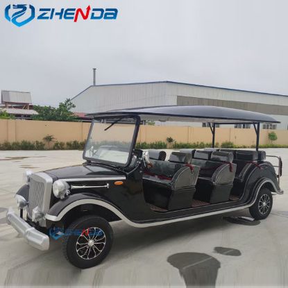 Picture of China 8 passengers Electric Vintage golf Cart Classic car Sightseeing Car shuttle electric classic vehicle for sale