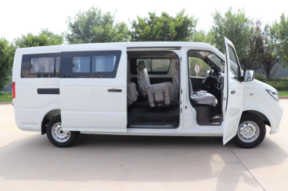 Picture of kama factory in stock china ev mini van 4.2m transportation vehicles 4x2 city passenger van 14 seats 11 seats electric  mini bus