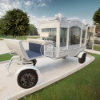 Picture of Funeral Buggy Electric Horse Hearse Manufacturer High Quality  White Black Chariot Horse Drawn Hearse
