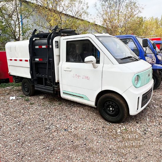 Picture of High Quality Electric Garbage Cleaning Street Cleaning Vehicles Four Wheel Hook Arm Compressed Garbage Truck