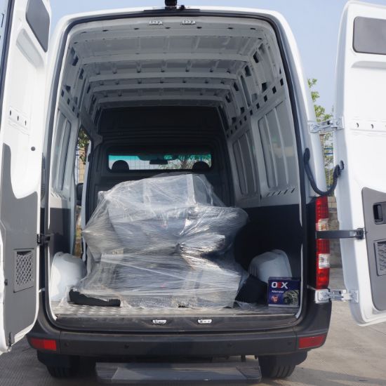 Picture of Electric mini  4 wheels transport van vehicle left right hand drive multifunction 4 door Ev Automotive cargo van for transit van