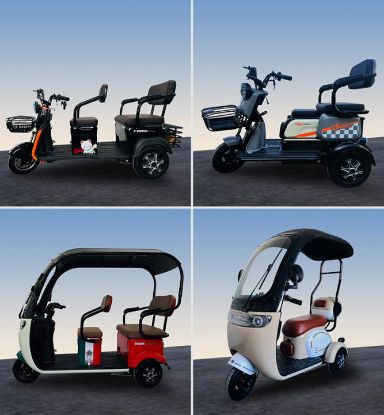 Picture of Electric 60V 1500W Electric Transporter For Cargo Adults Customized 3 Wheels Electric Scooter 2 Seat