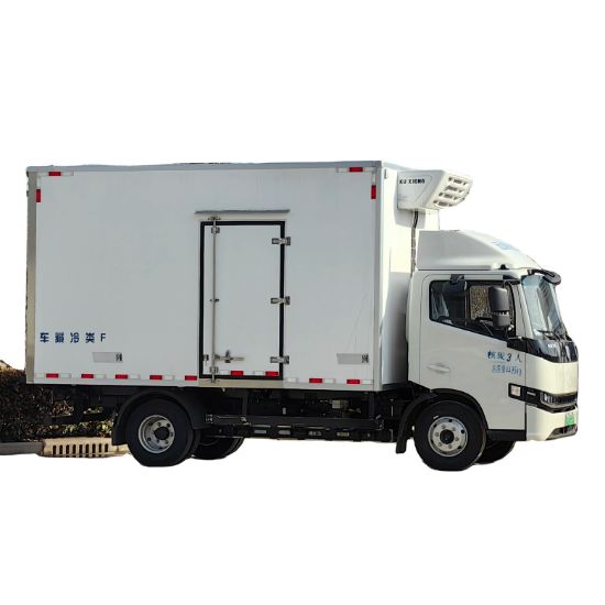 Picture of New energy electric automatic 4x2 custom transport vegetables, food and fish frozen refrigerated van
