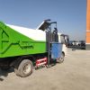 Picture of Large hanging bucket self dumping garbage transport vehicle with strong gravity Foton m3 hanging bucket garbage truck