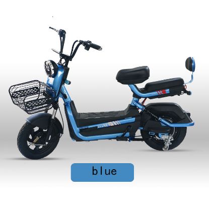 Picture of 48V12A electric two-wheeled bicycle transport with seat 350W electric motorcycle Electric Bike