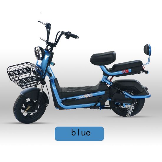 Picture of 48V12A electric two-wheeled bicycle transport with seat 350W electric motorcycle Electric Bike