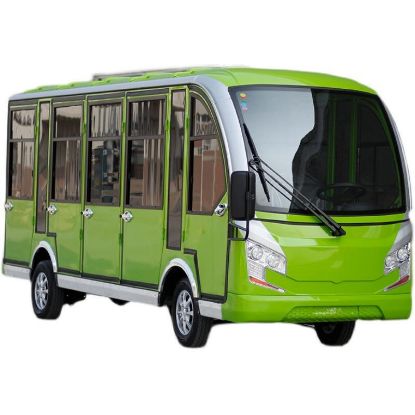 Picture of Solar power generation electric tourist bus 23 passenger vehicle for sale